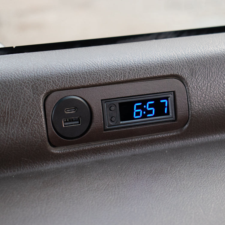 LED Clock & USB Ports